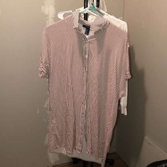 Striped Button-Up Mini Dress - Picture 3 of 3